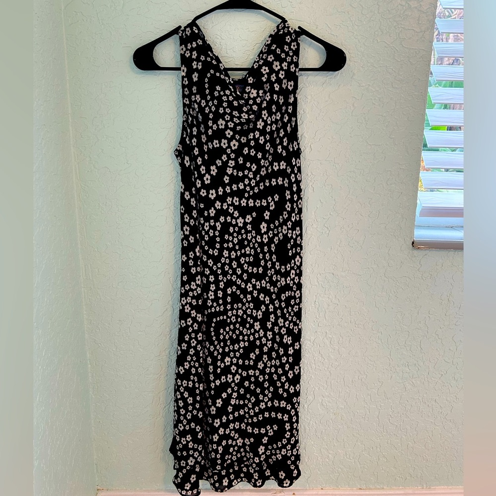 Black and White Floral Dress